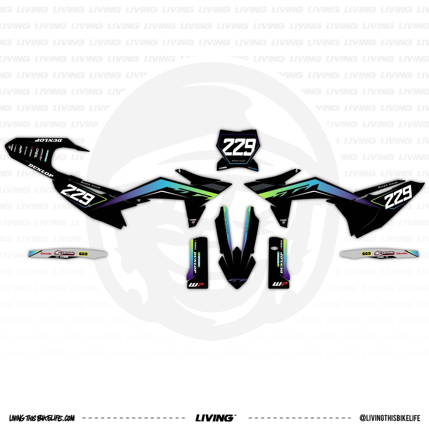Kit graphique KTM « Arc-en-ciel »