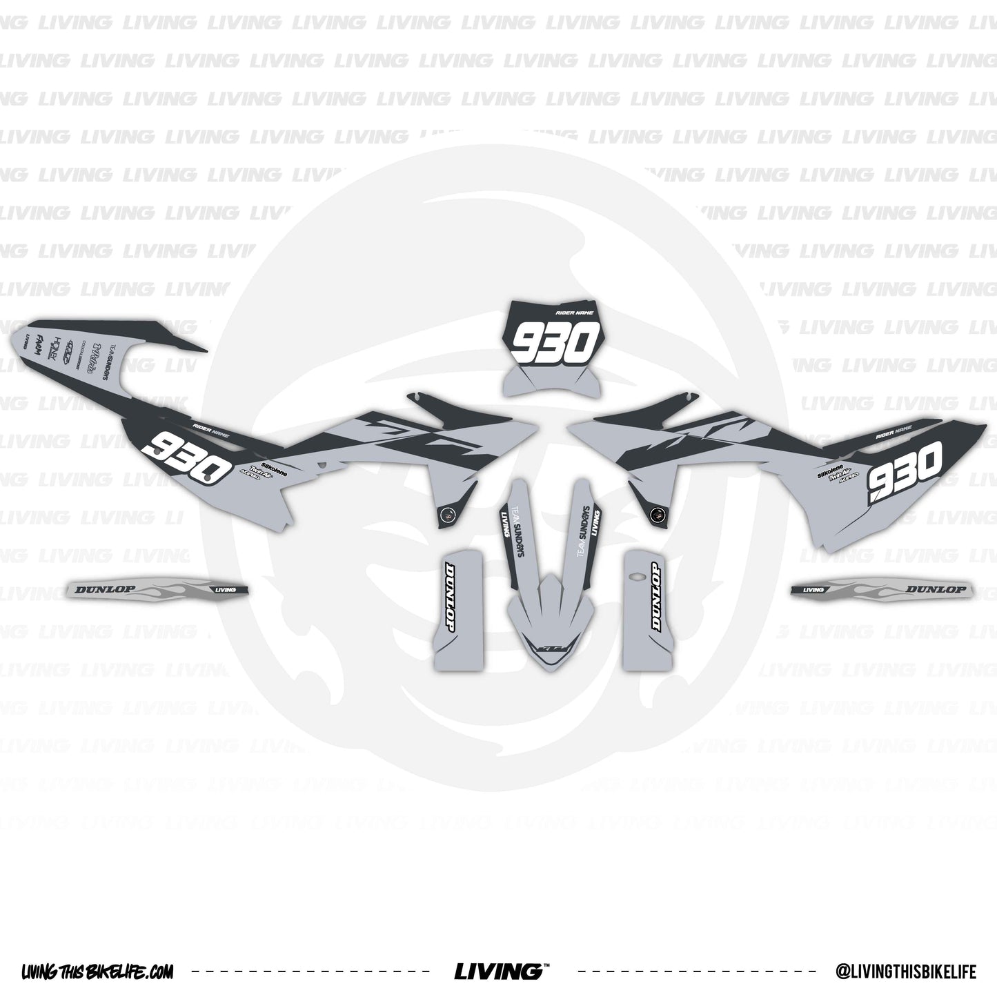 Kit déco KTM « Dusktail Grey »