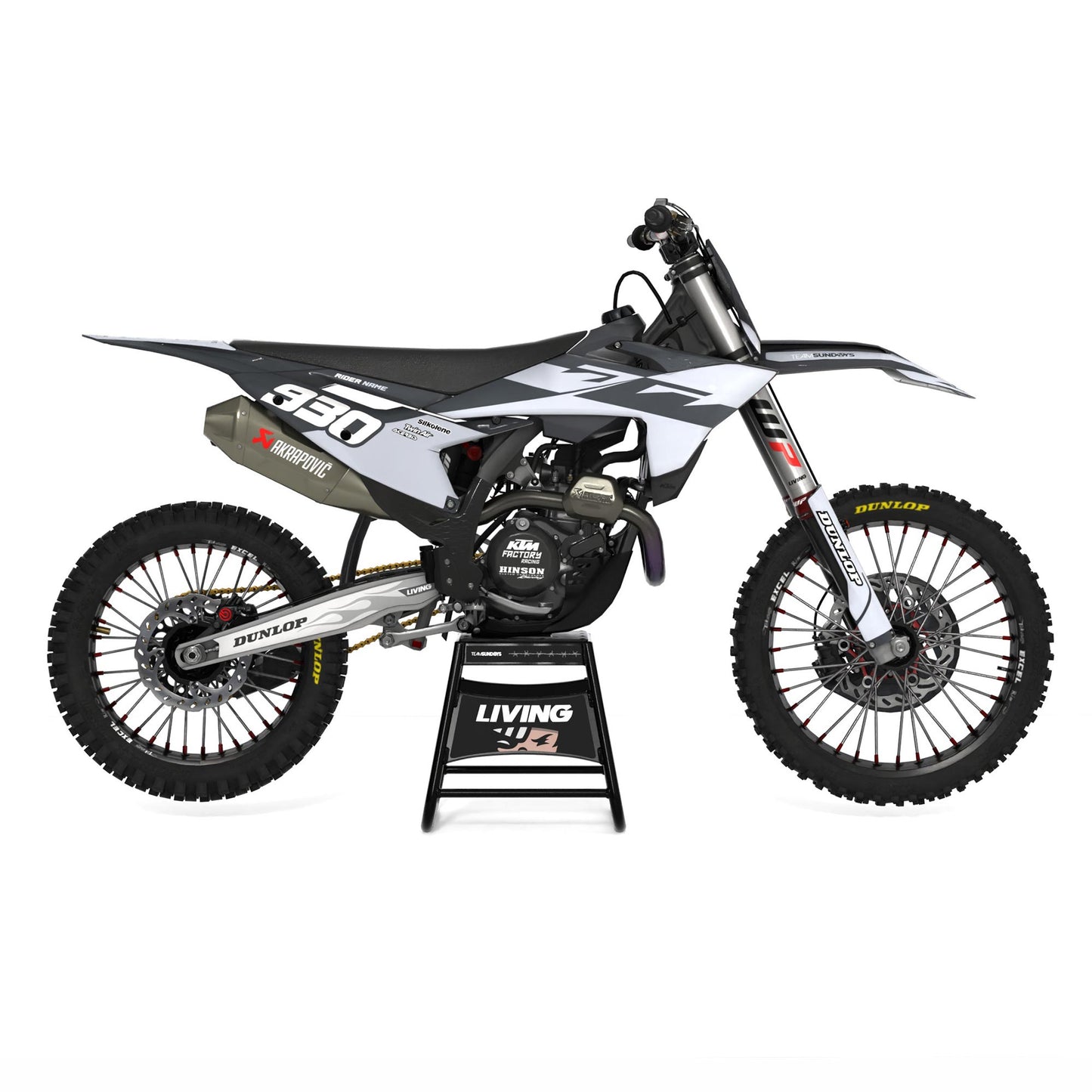 Kit déco KTM « Dusktail Grey »