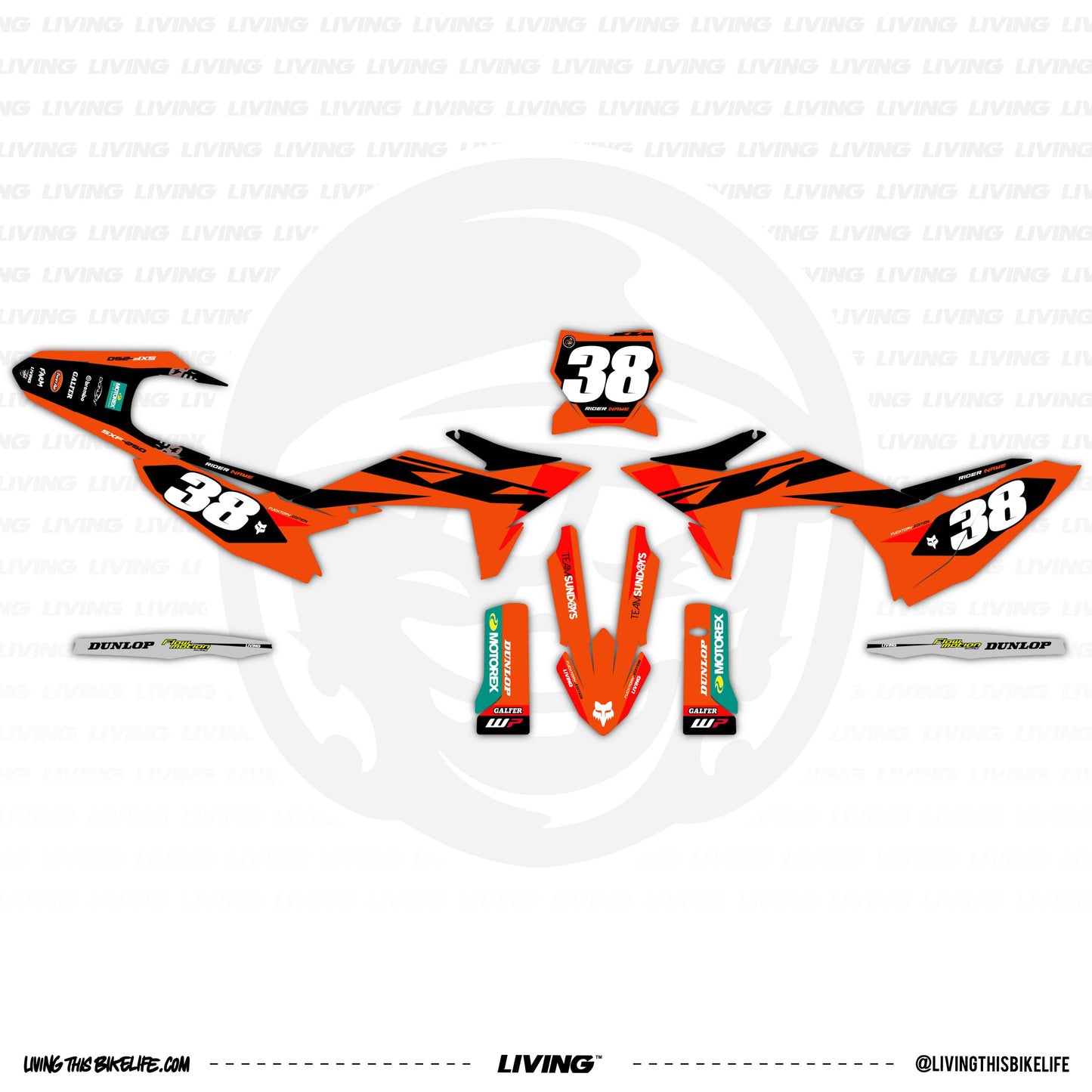 Kit graphique KTM « Orange Precision »