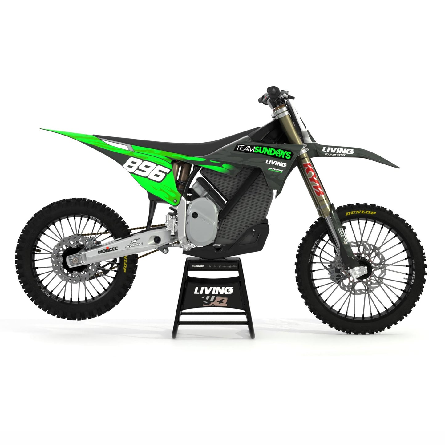 Kit de gráficos Stark "Melt Green"