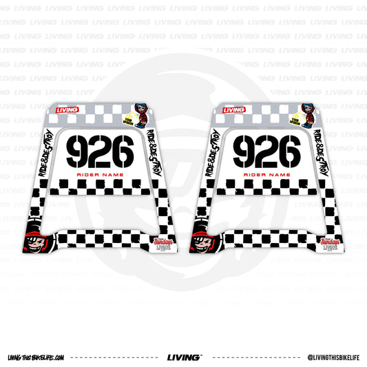 Polisport Stand Graphics Kit "Race Grid"
