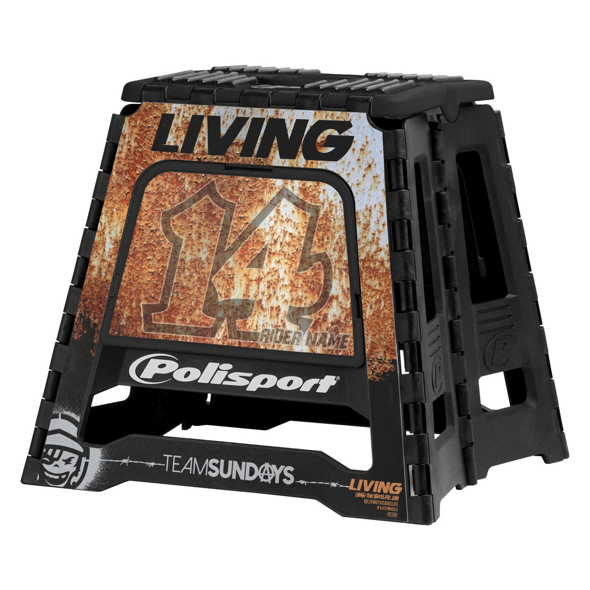 Polisport Stand Graphics Kit "Rust Is Gold"