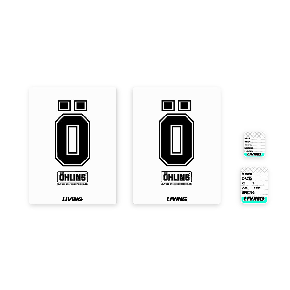 Fork Wrap Sticker kit "Ohlins"