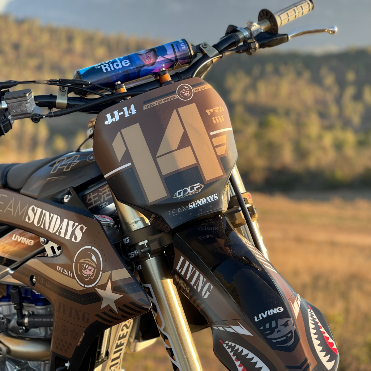 Protection de guidon « Born To Ride »