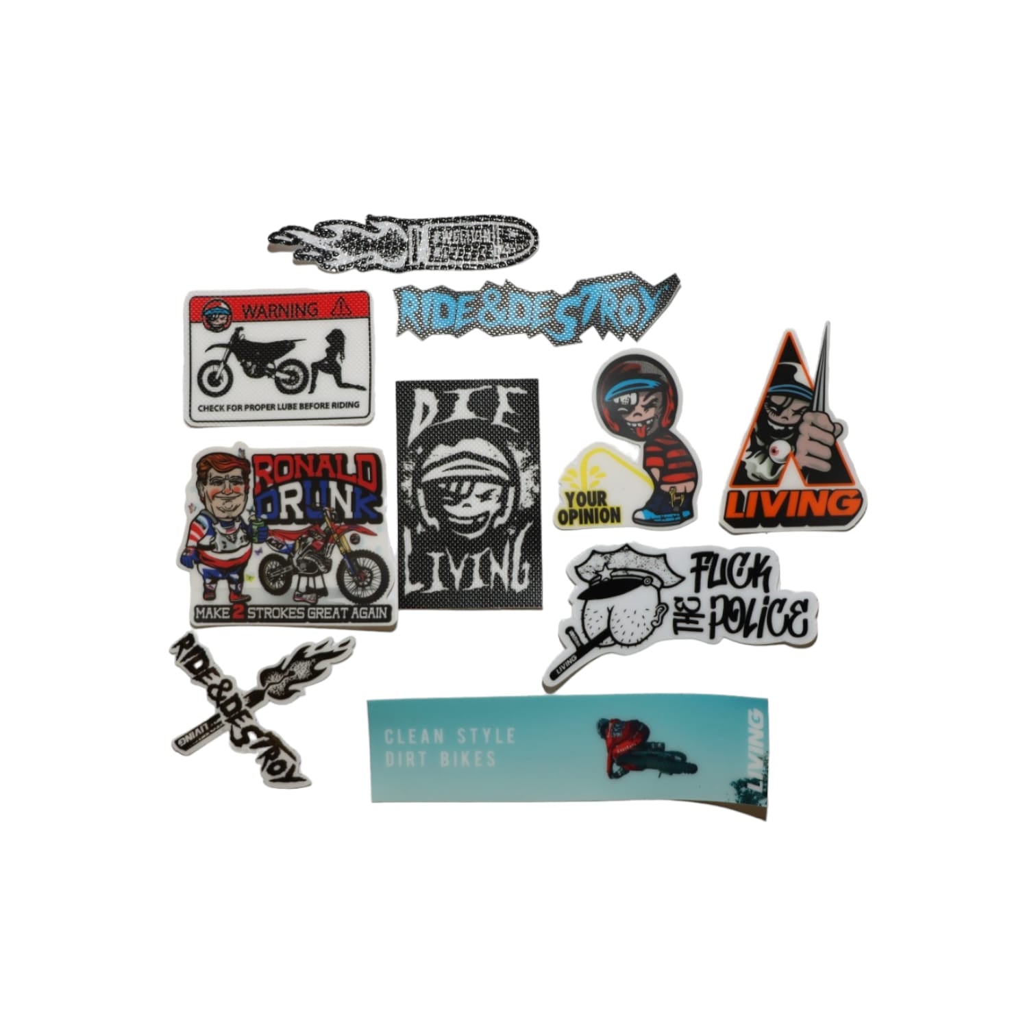 Pimp Pack Sticker Ride and Destroy