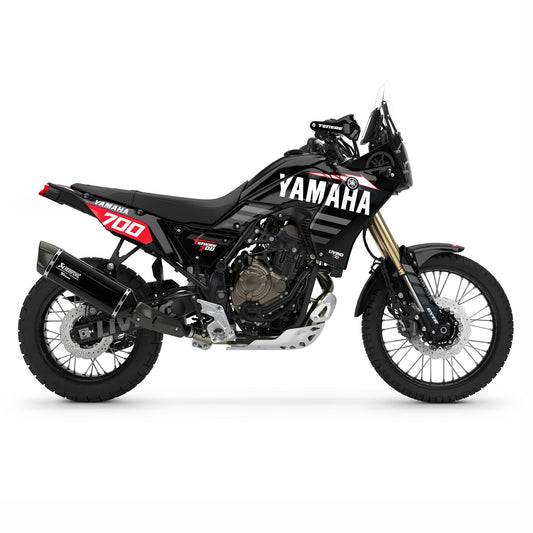 Kit gráfico Yamaha Tenere 700 "Negro sobre negro"