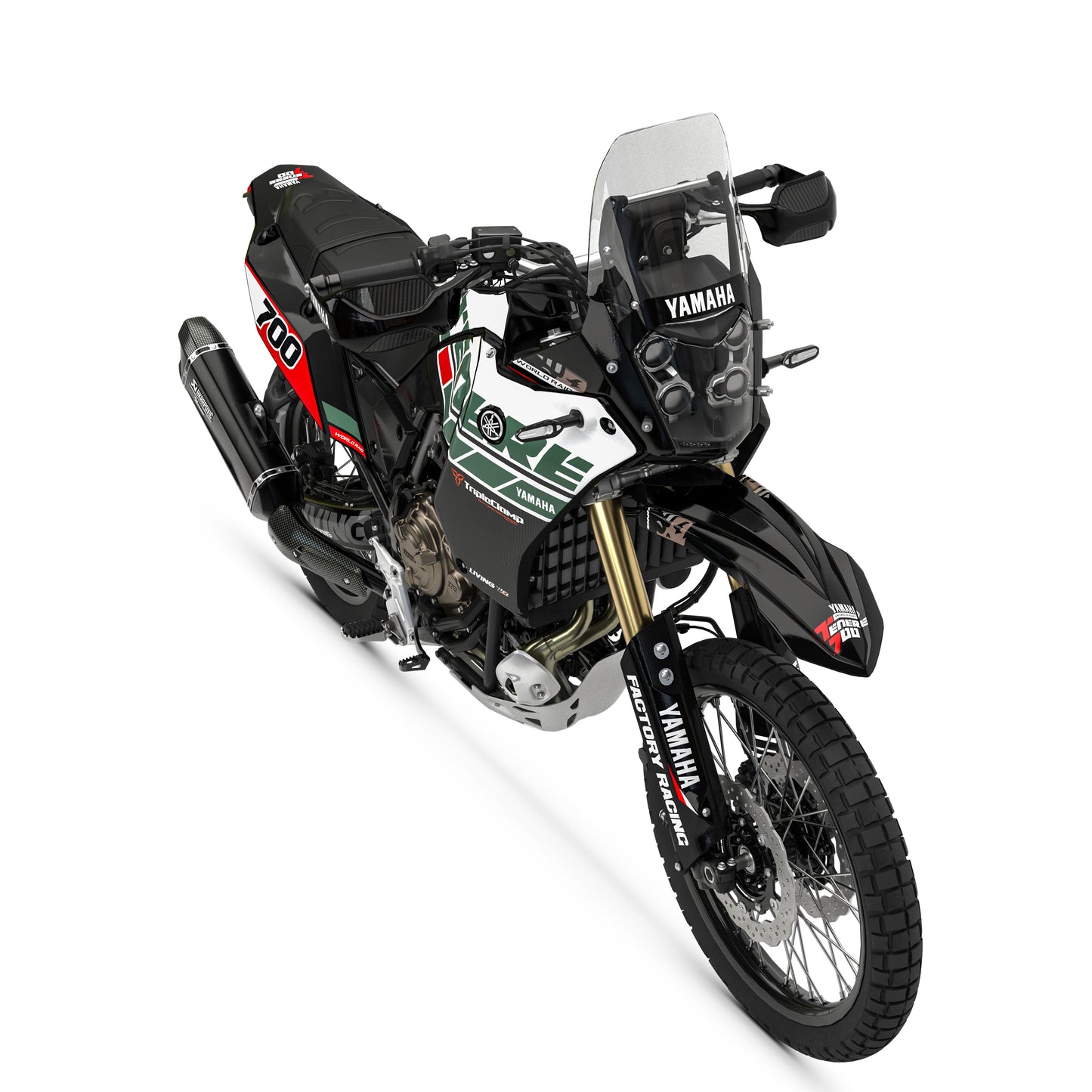 Kit de gráficos de fibra de carbono para Yamaha Tenere 700 