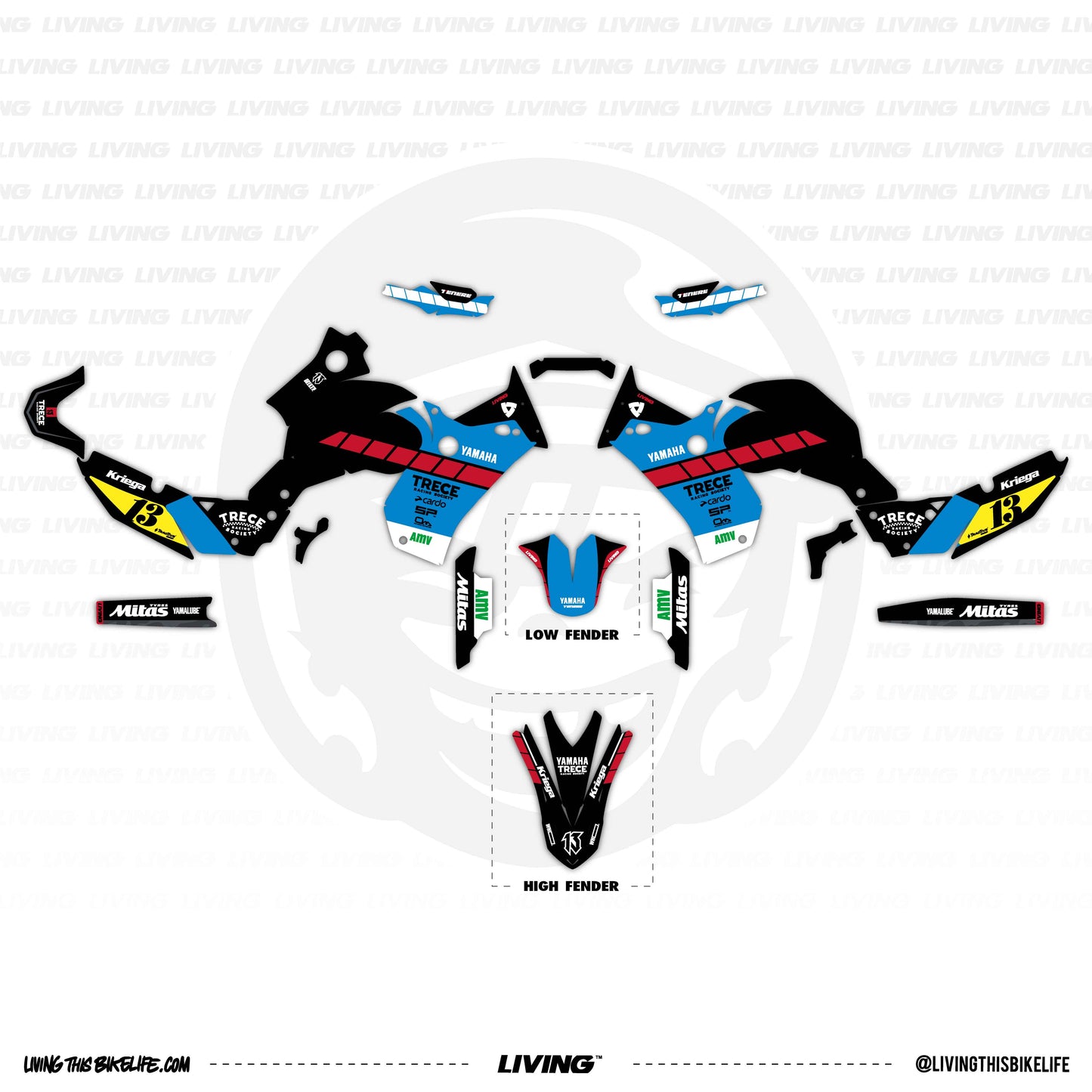 Kit gráficos Yamaha Tenere 700 "Pol Tarres Rally Team 2023"