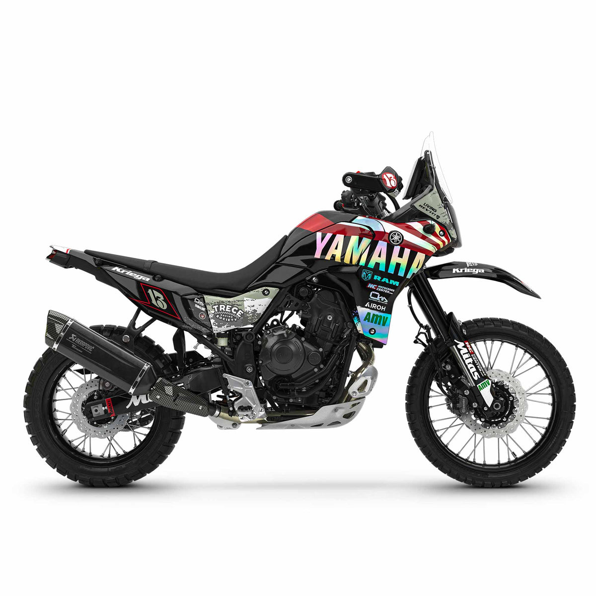 Yamaha Tenere 700 2025 Graphics Kit "Pol Tarres Rising Sun"