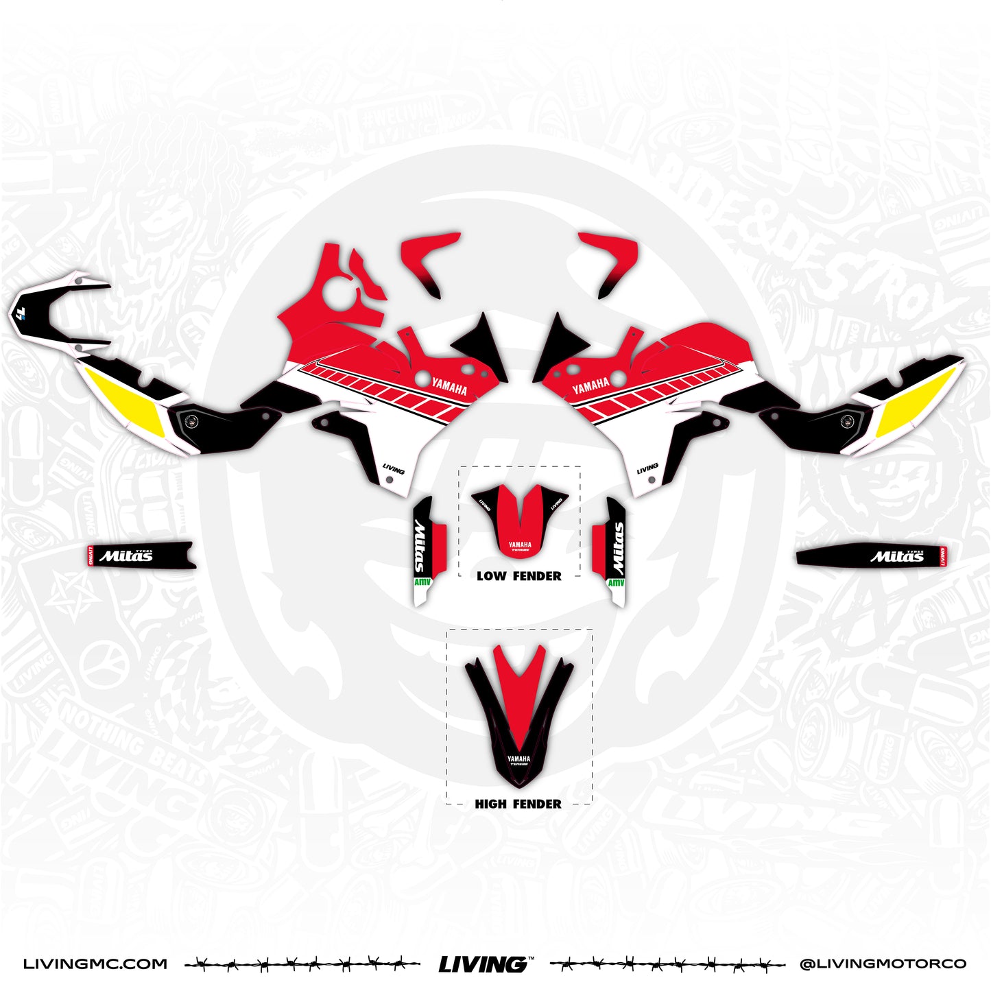 Kit de adhesivos Yamaha Tenere 700 World Raid "Erzbergrodeo"