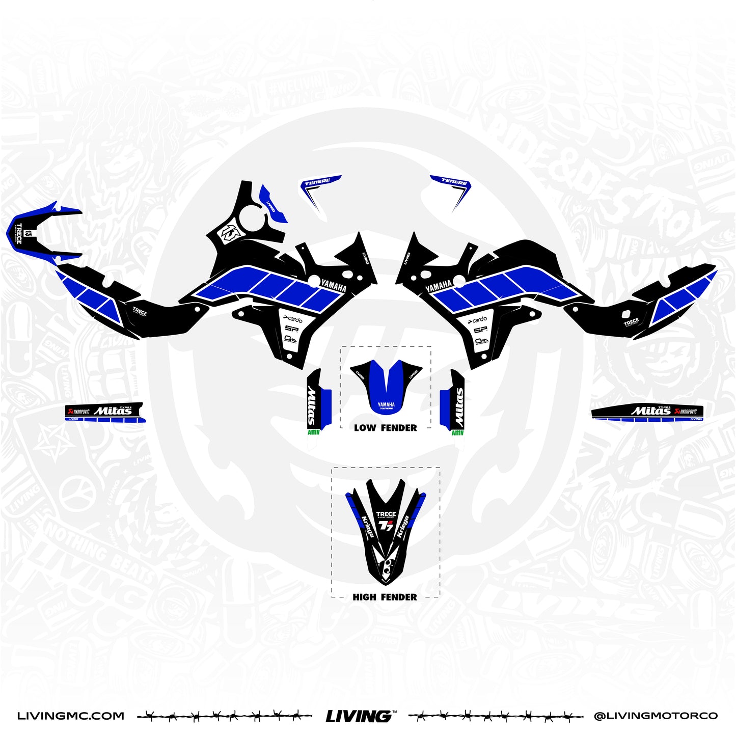 Kit de adhesivos Yamaha Tenere 700 World Raid "Erzbergrodeo"