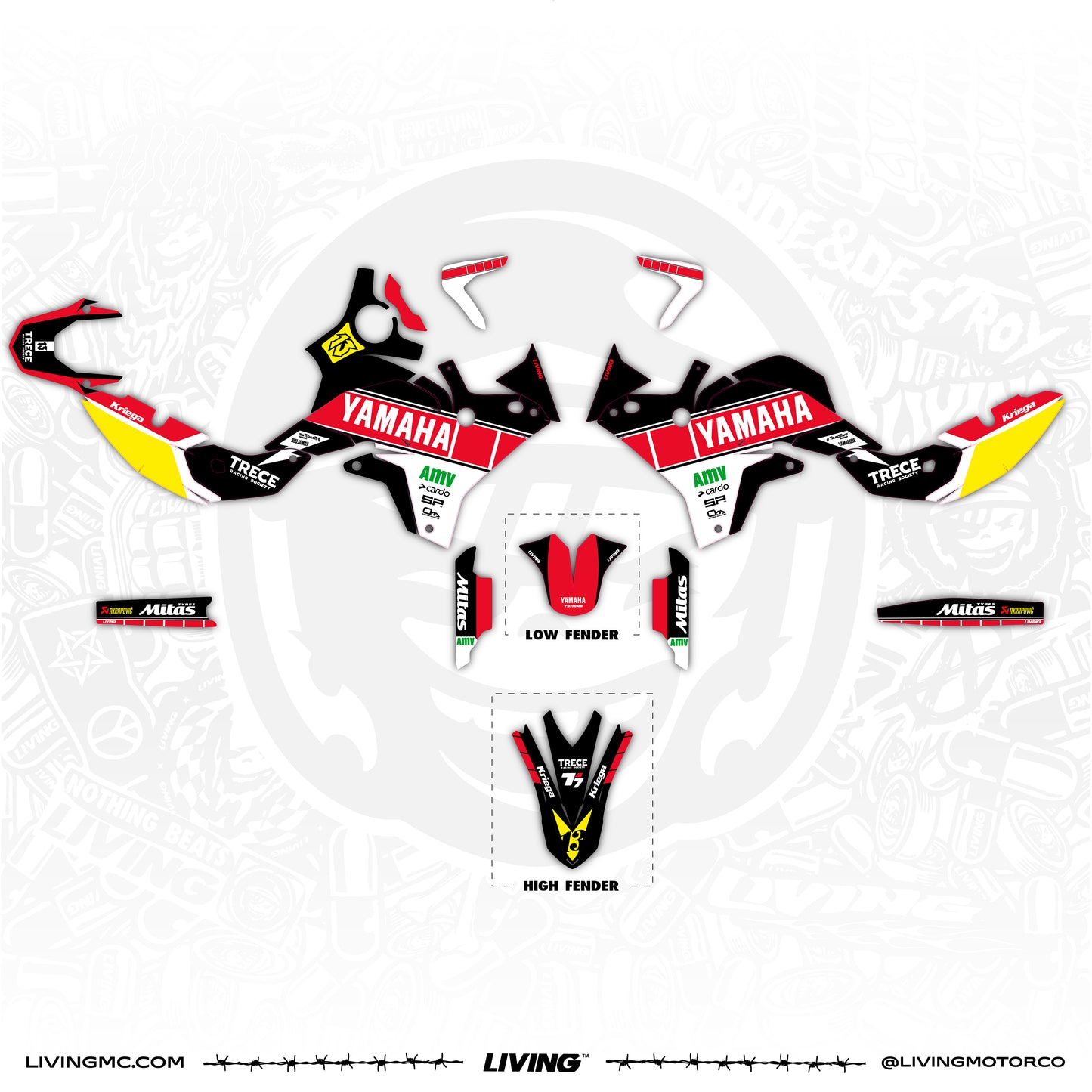 Yamaha Tenere 700 World Raid Kit d'Adhesius "Erzbergrodeo"