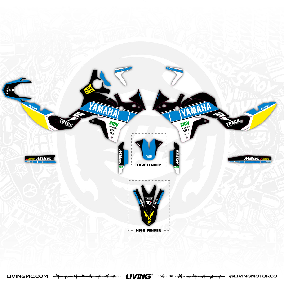 Kit de adhesivos Yamaha Tenere 700 World Raid "Erzbergrodeo"