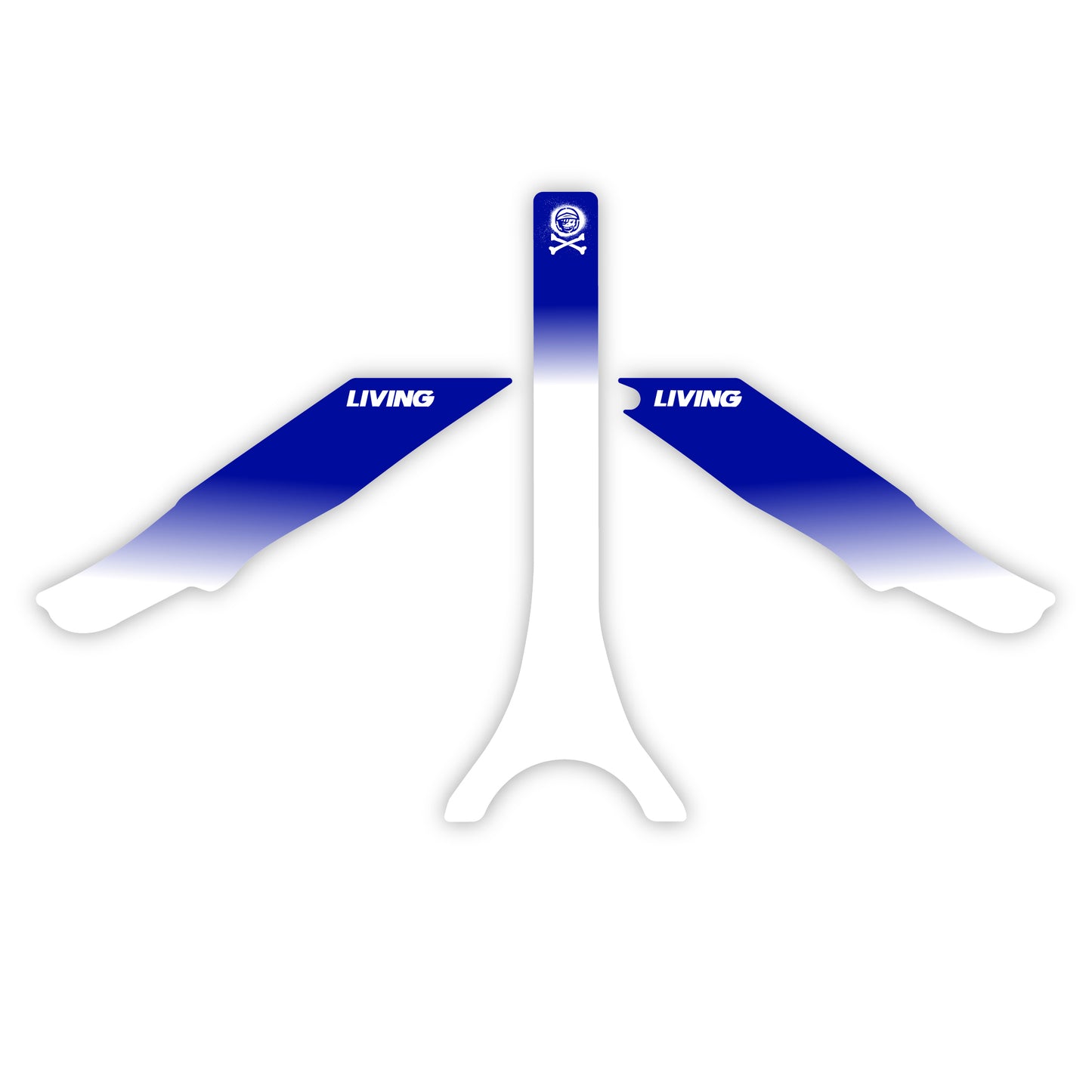 Protection de cadre Yamaha YZ450F 2018-2022 | YZ250F 2019-2022 « Bleu transparent »
