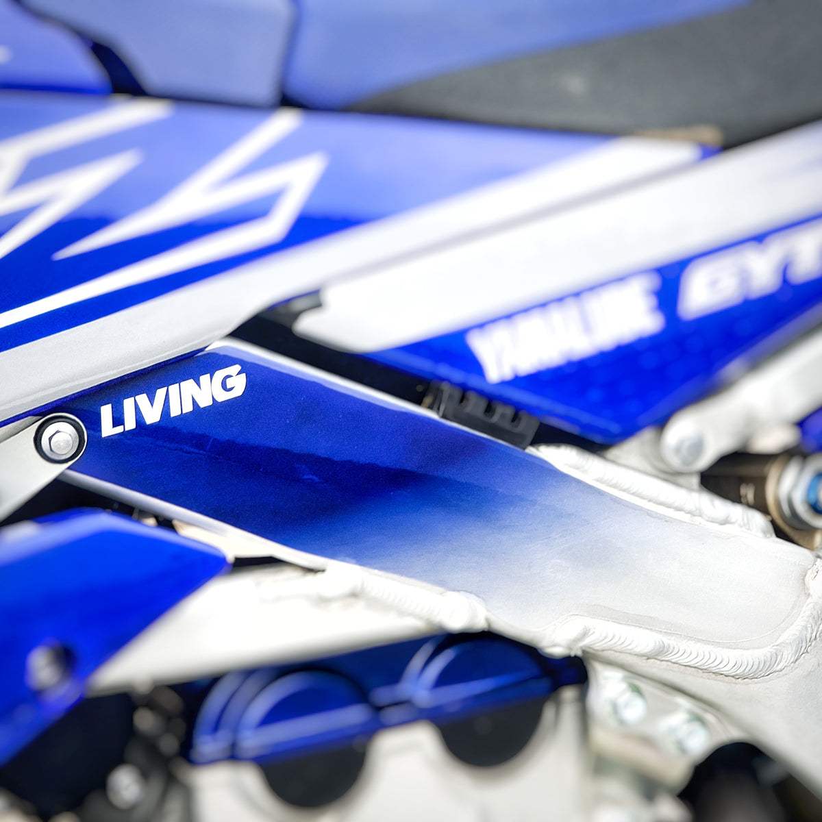 Protection de cadre Yamaha YZ450F 2018-2022 | YZ250F 2019-2022 « Bleu transparent »