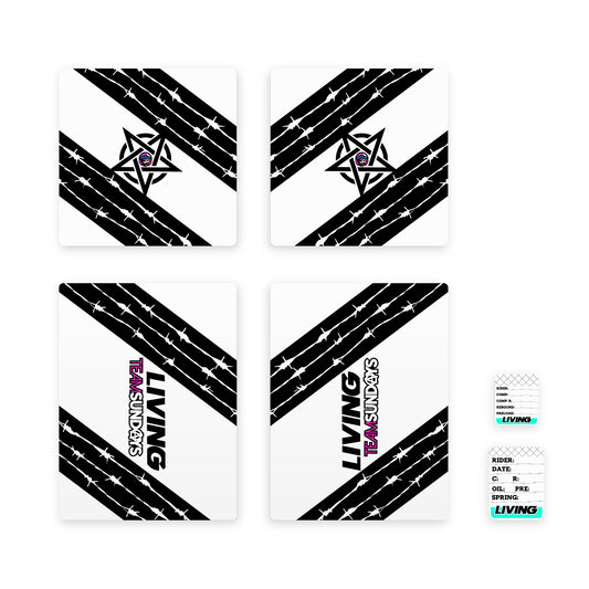 Fork Wrap Sticker kit "Satan Is My Friend"