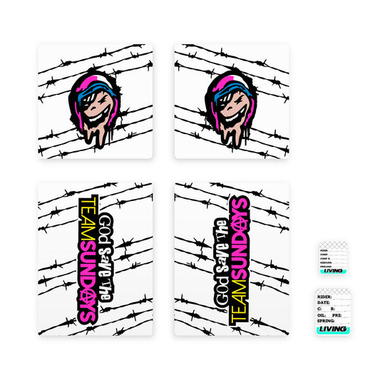 Kit de pegatinas para envolver horquillas "Sundayer"